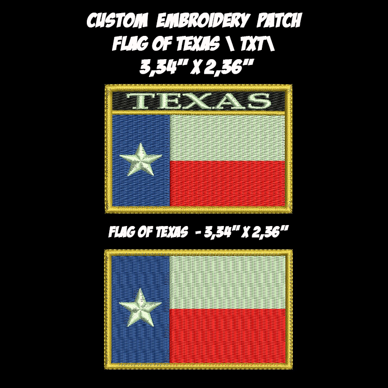 Flag of Texas embroidered patch